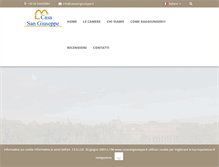 Tablet Screenshot of casasangiuseppe.it